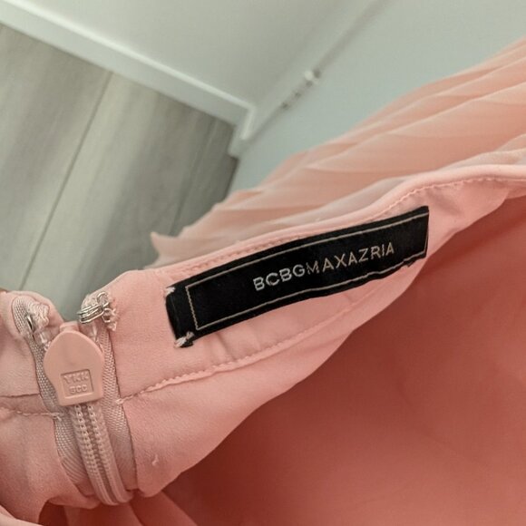 BCBGMaxazria open back dress with pleated sides - size small. - Picture 2 of 5